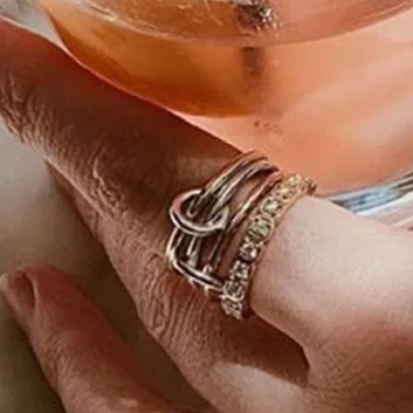 - New Gold or Silver Anti Anxiety Fidget Spinner Ring - Picture 9 of 10